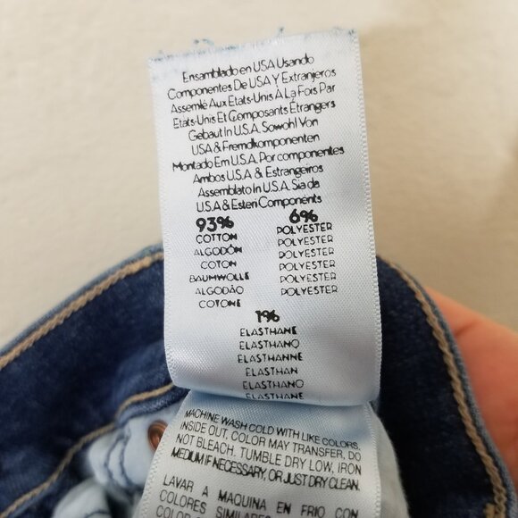 MOTHER Rascal Ankle Snippet Stretch Jeans Blue Size 24 - Picture 10 of 10